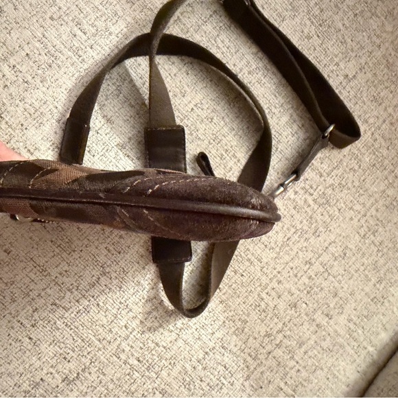 Coach Chelsea Optic Signature Brown Crossbody Bag 7x8.5 Includes Dusty! - Picture 7 of 12